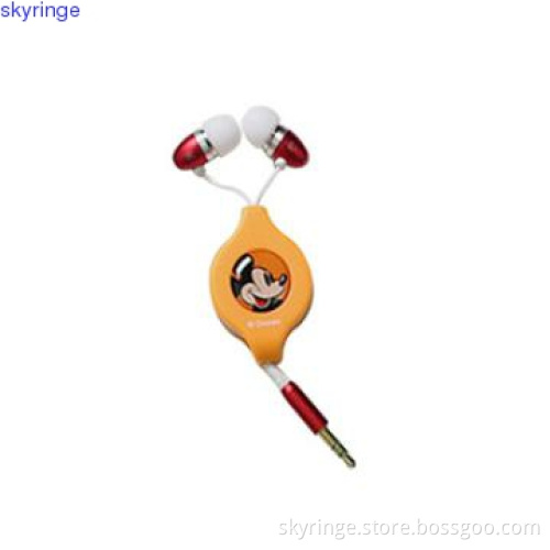 Retractable in-ear Earphone,stereo earphone with high quality
